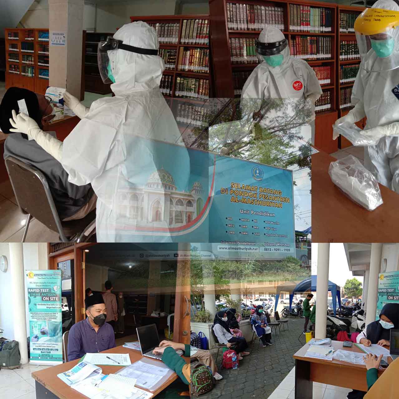 Pemeriksaan Swab Antigen di Yayasan Al-Masthuriyah Sukabumi
