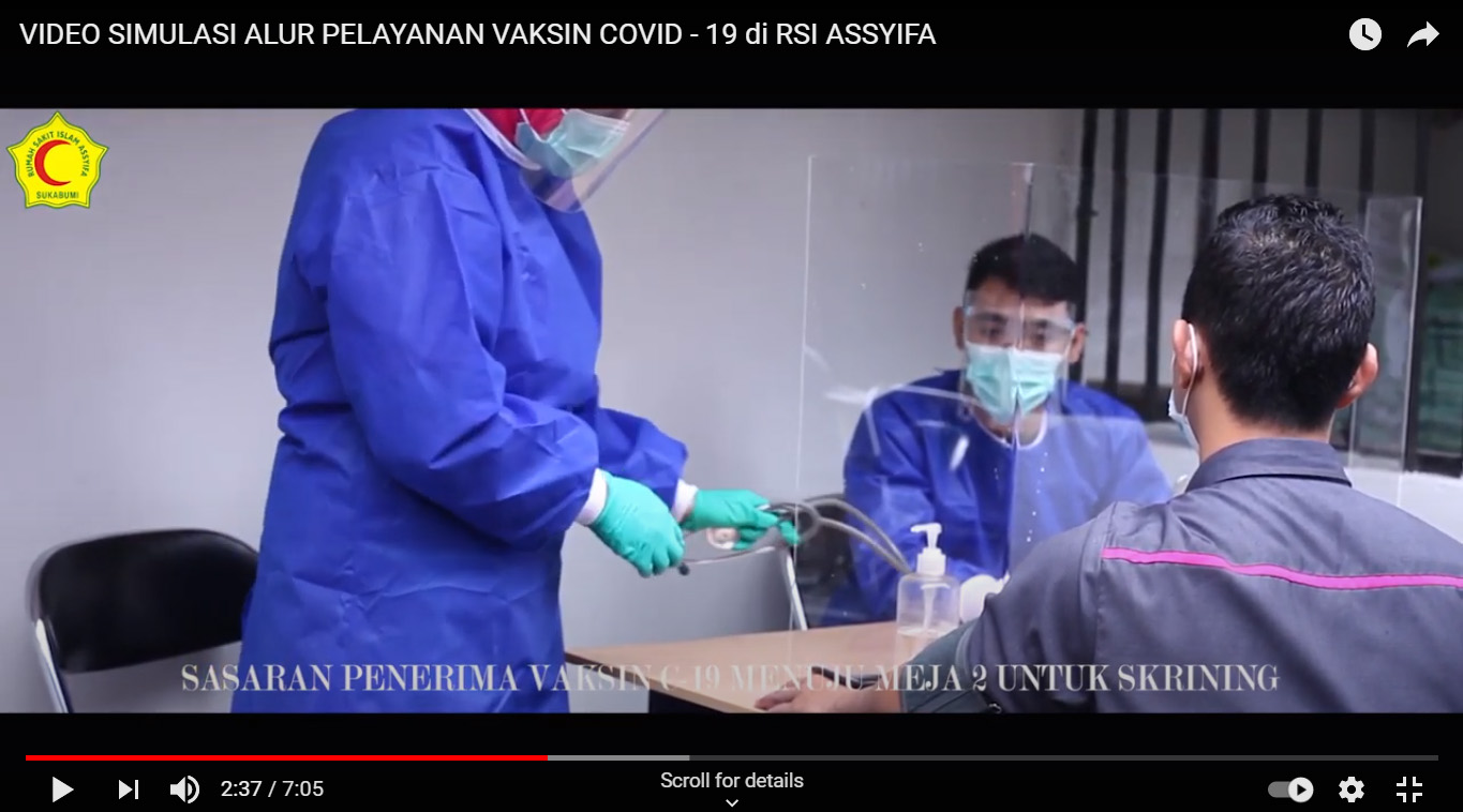 VIDEO SIMULASI ALUR PELAYANAN VAKSIN COVID-19