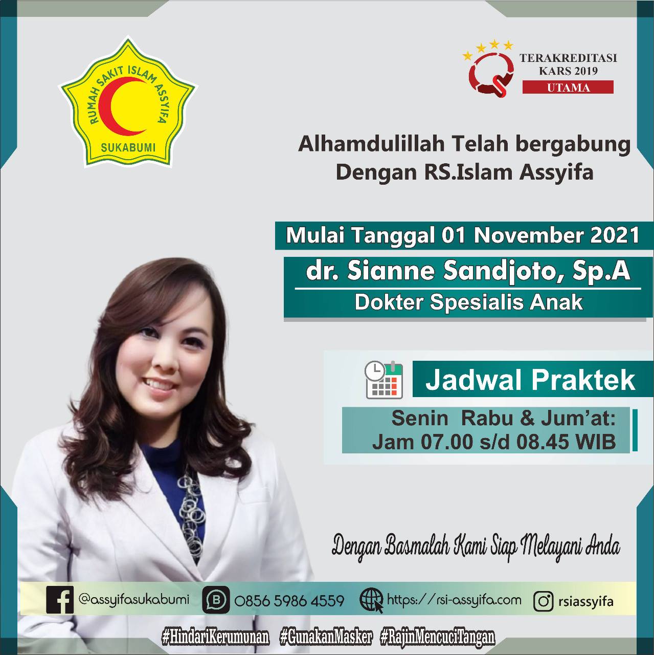 Alhamdulillah telah bergabung bersama RSI ASSYIFA