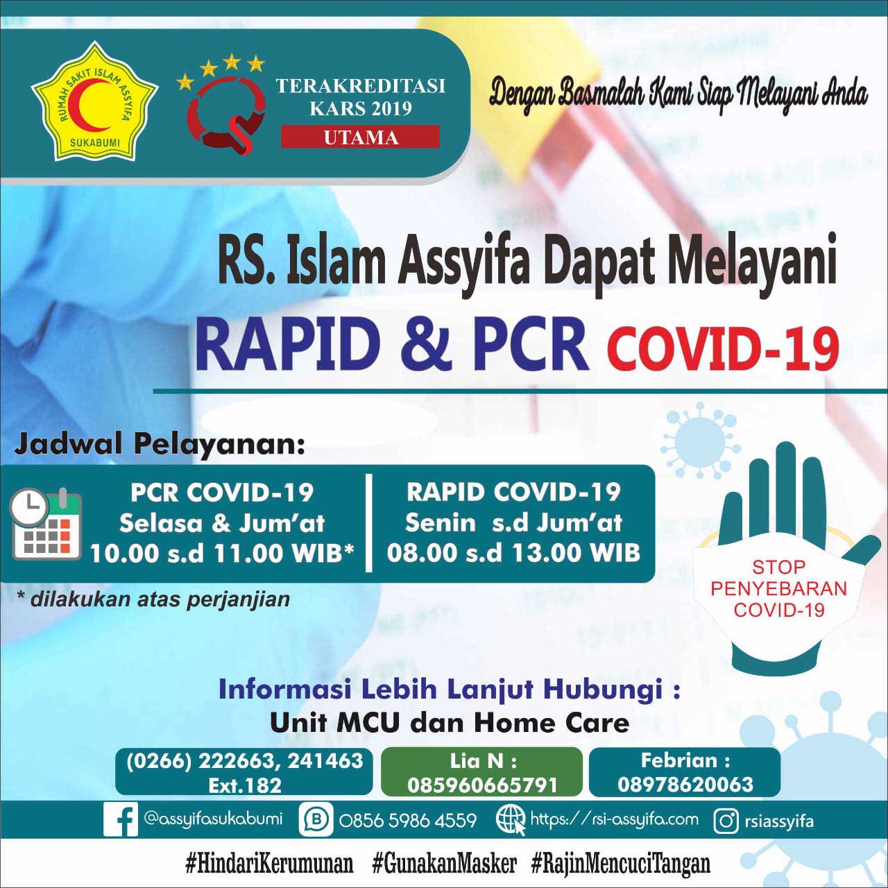 Layanan RAPID & PCR Covid-19